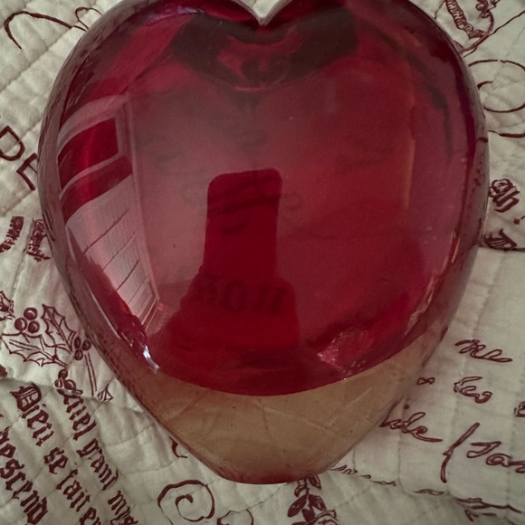 Heavy Blown Murano Style Glass Heart Vase - Picture 7 of 8